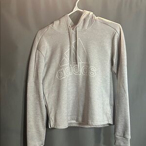 Adidas Light Gray Pullover Hoodie